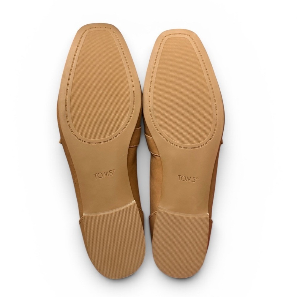 Toms Lynette Brown‎ Sugar Leather Penny Loafers Womens Size 11 Flat Shoes NEW - Picture 12 of 12